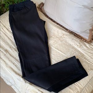 M KORS AMAZING 100% BLACK LEATHER AND BLACK DENIM PANTS…WOW!